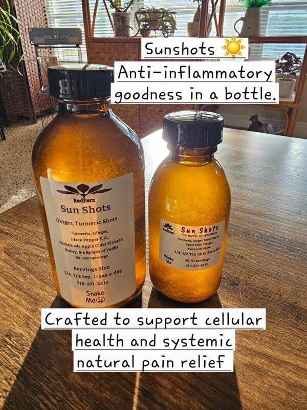 RedFern Sun Shots turmeric-ginger anti-inflammatory extract bottle